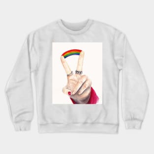 Fluent in Rainbows Crewneck Sweatshirt